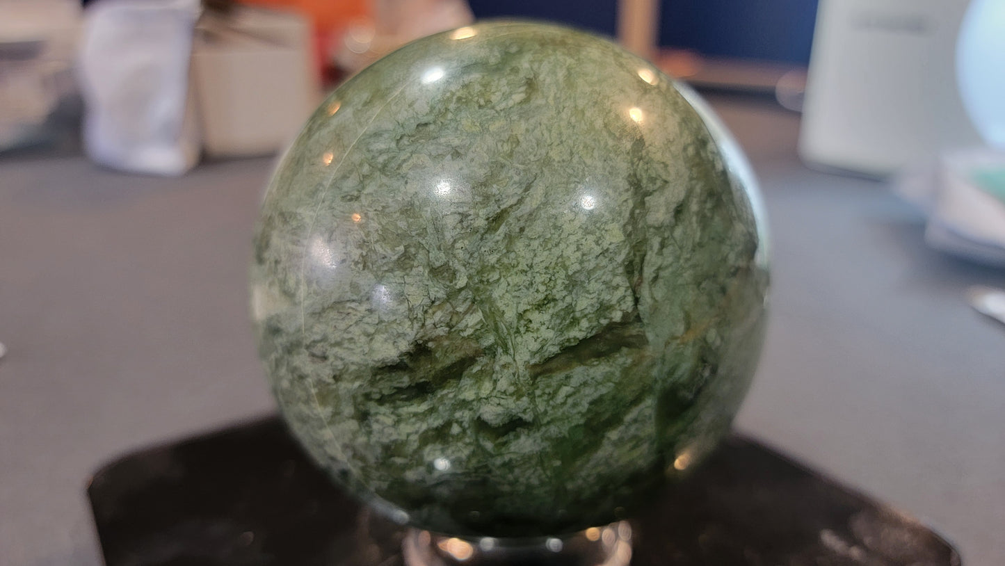 Green jade sphere