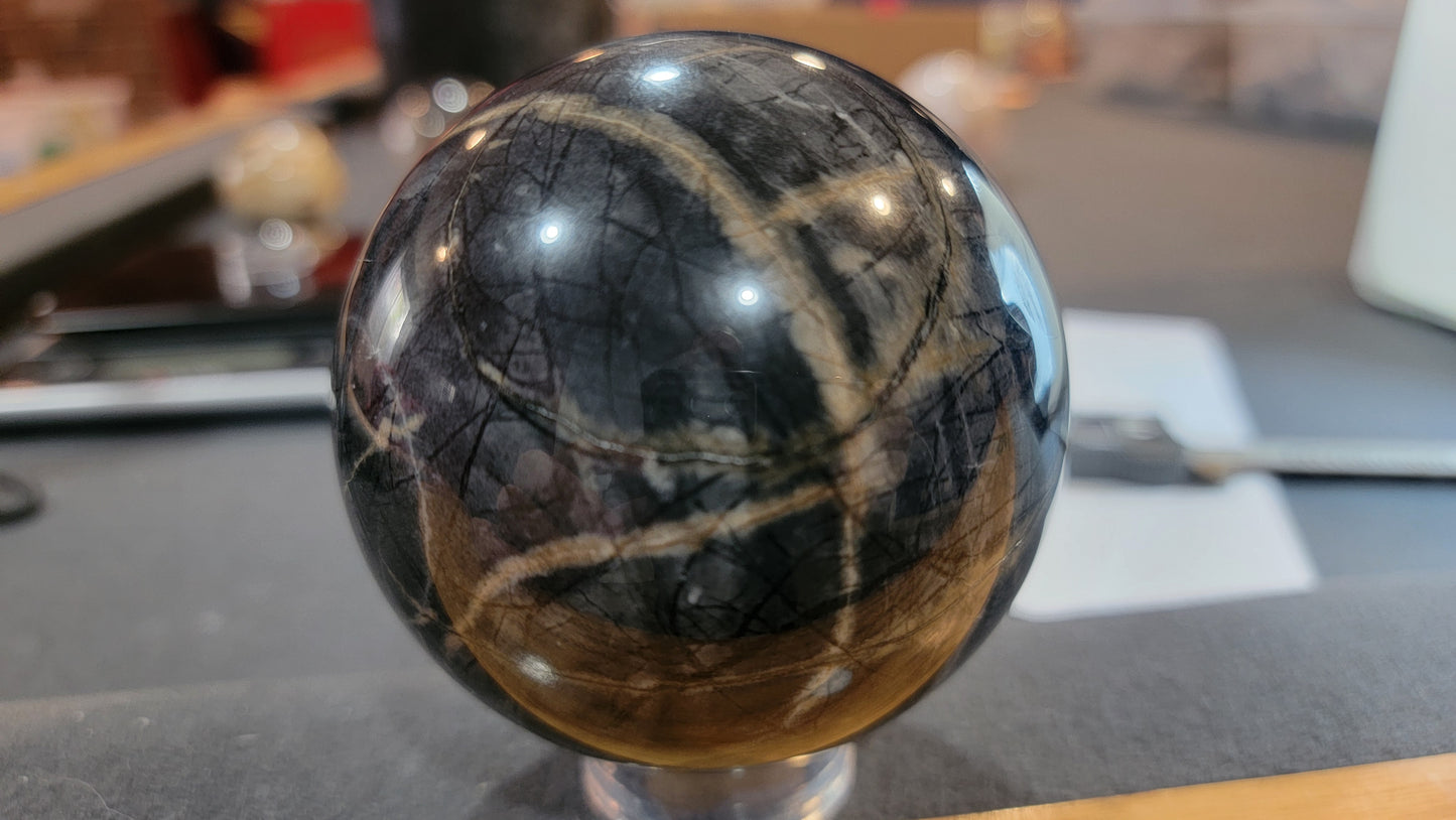 Picasso marble sphere