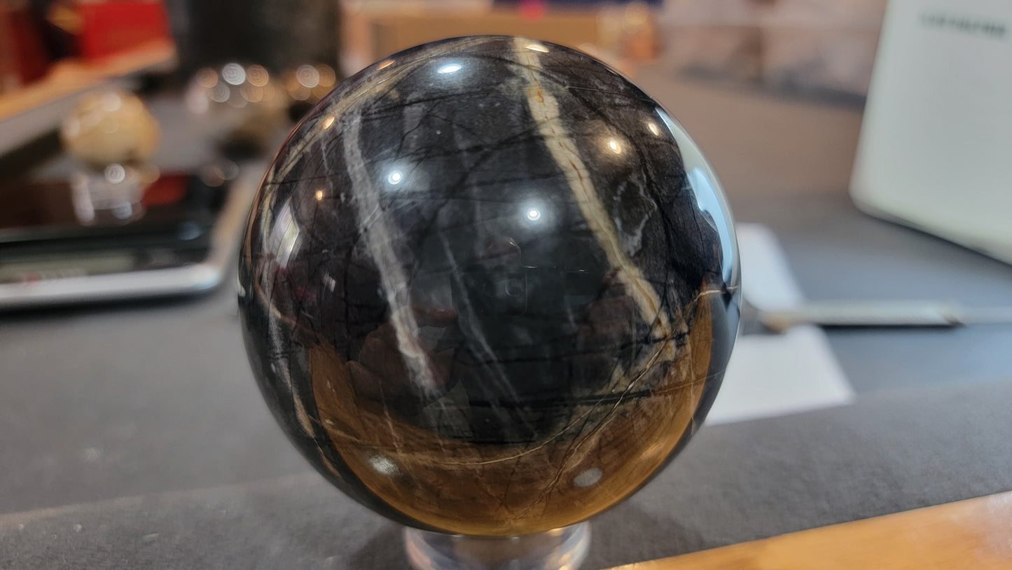 Picasso marble sphere