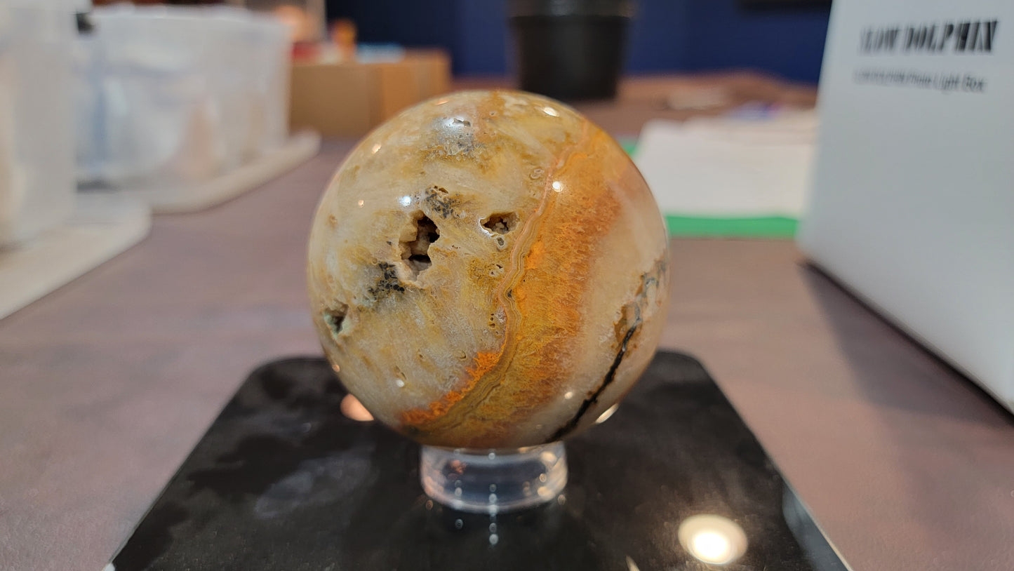 Indonesian bumblebee jasper sphere