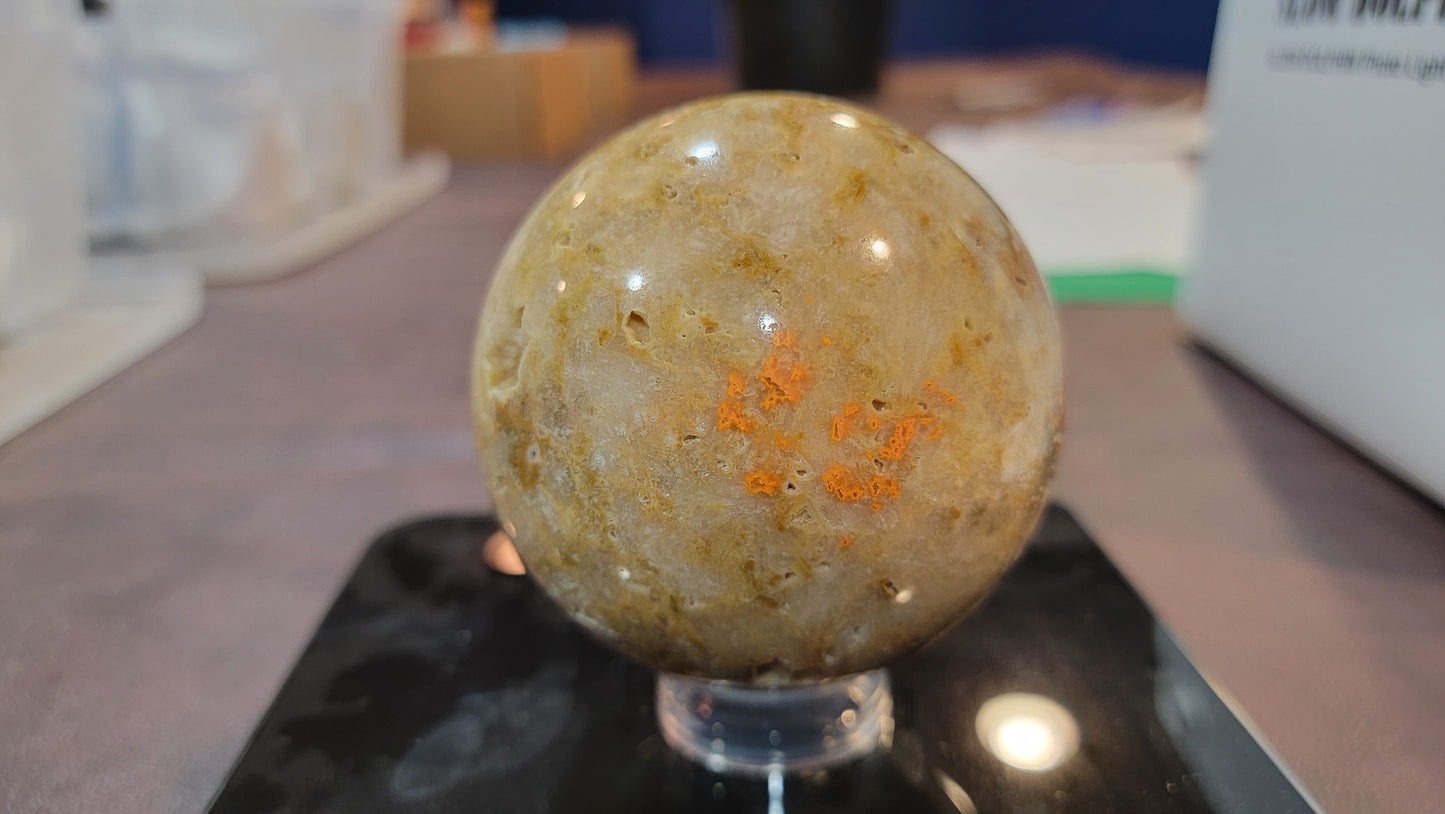 Indonesian bumblebee jasper sphere