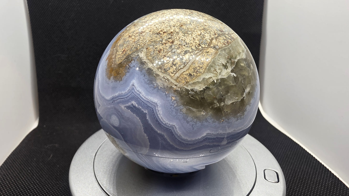 African blue lace sphere