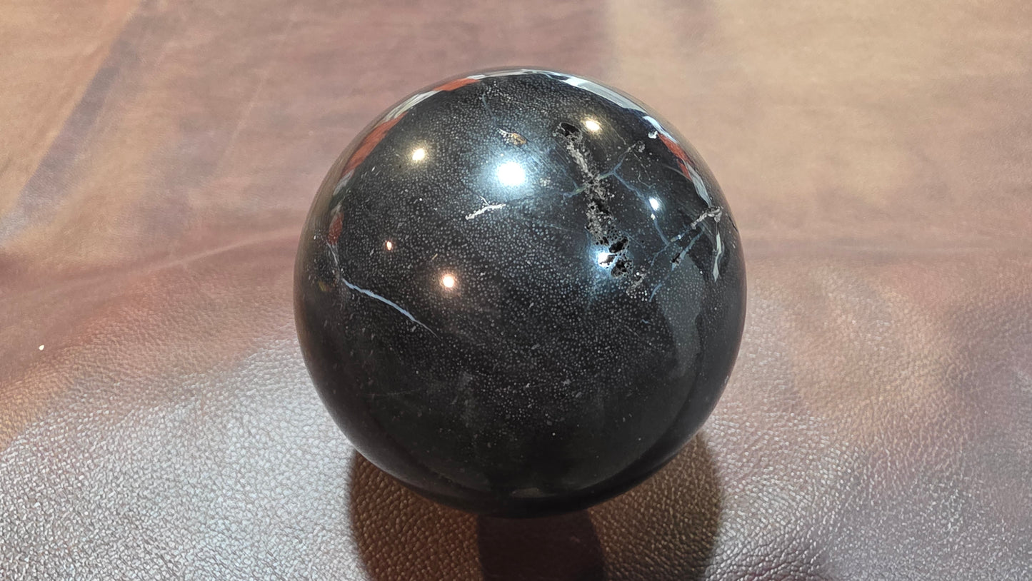 Indonesian Rot wood with pyrite sphere