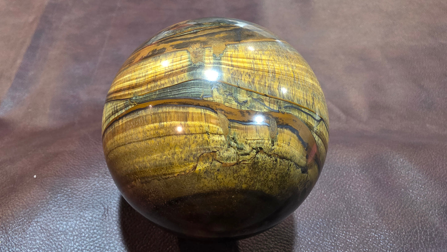Tigers eye sphere