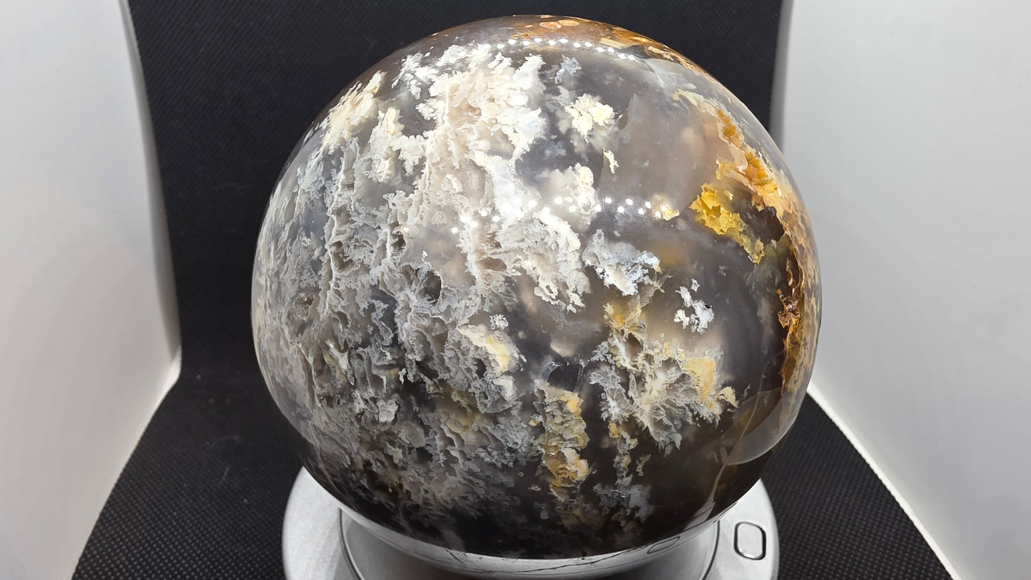 Graveyard Point "Pink Lady" agate sphere