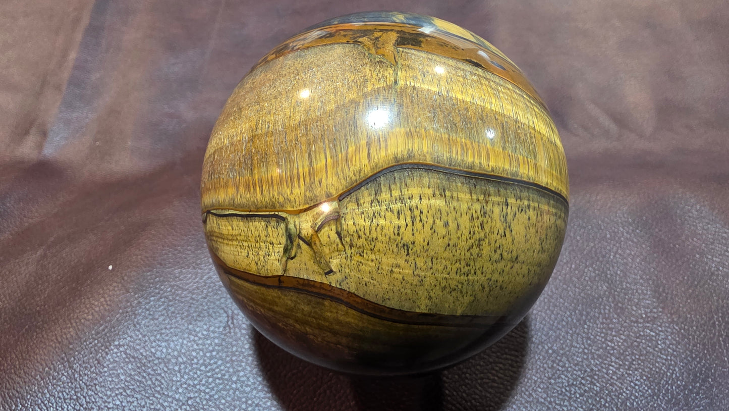 Tigers eye sphere