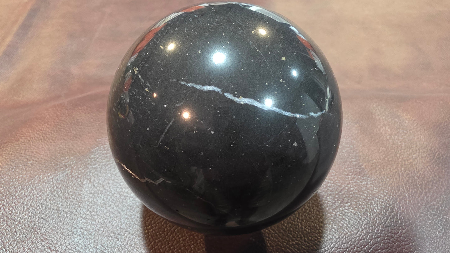 Indonesian Rot wood with pyrite sphere