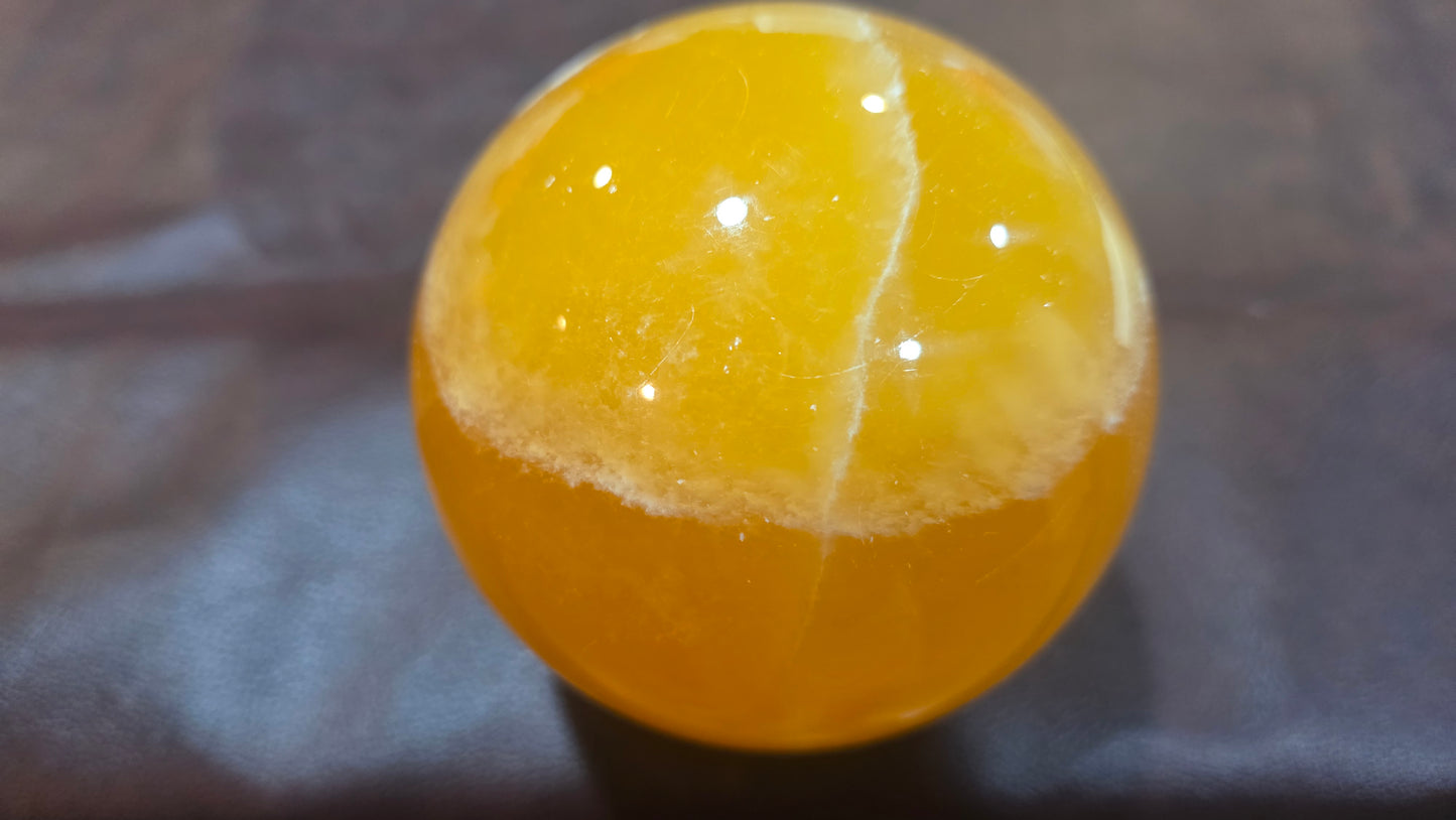 Honeycomb calcite sphere