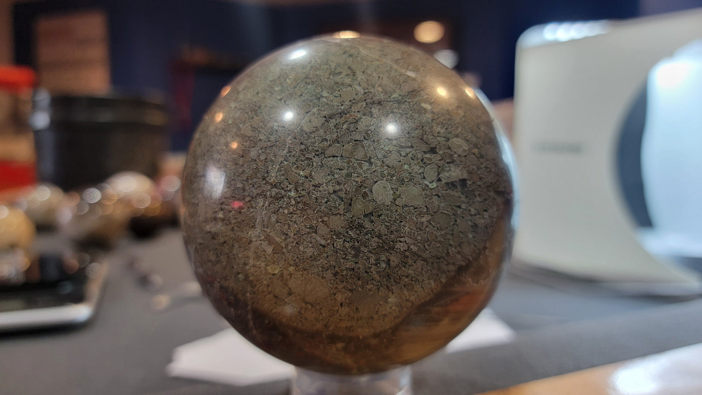 African Bloodstone sphere