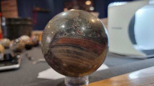 African Bloodstone sphere
