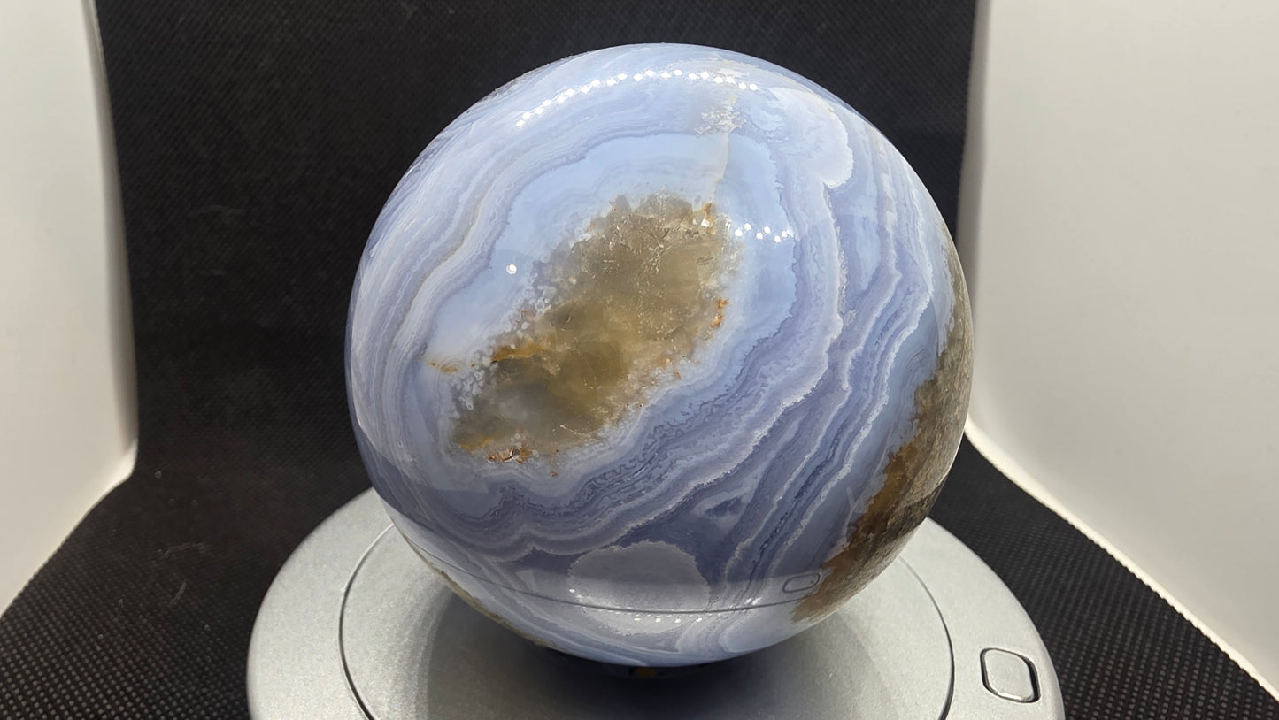 African blue lace sphere