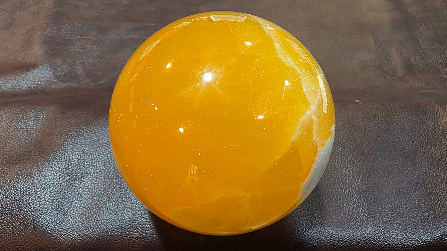 Honeycomb calcite sphere