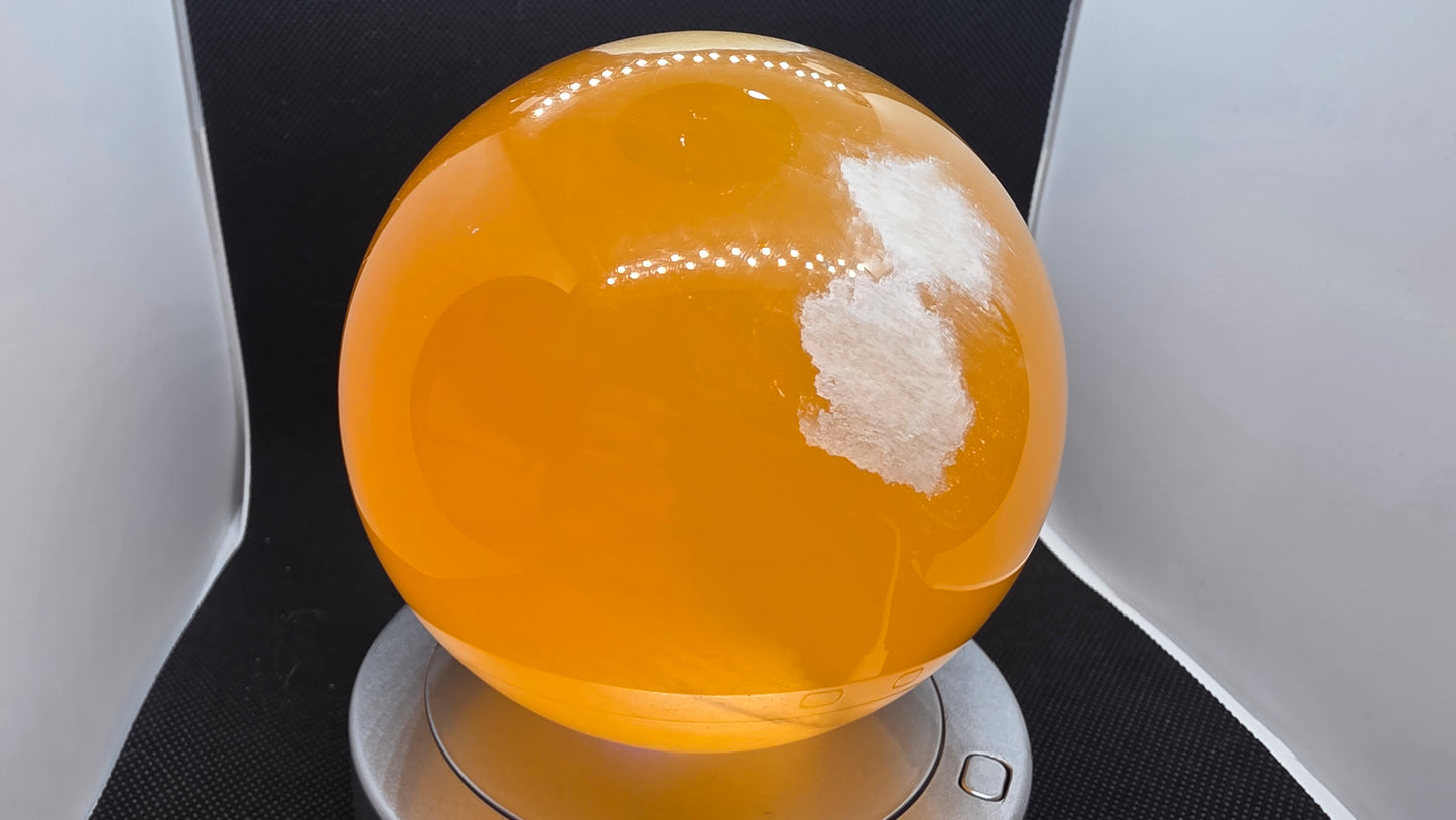 Honeycomb calcite sphere