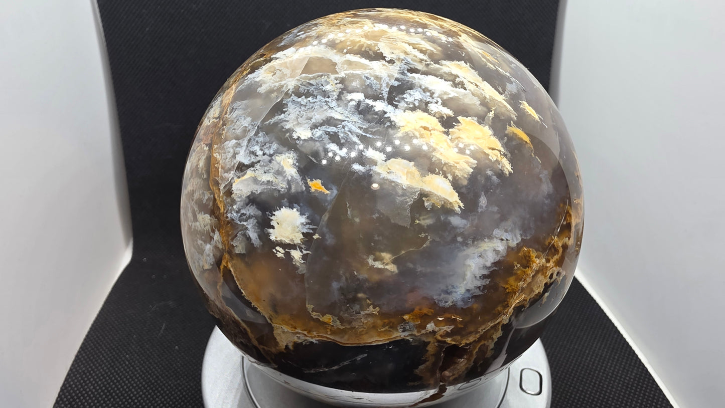 Graveyard Point "Pink Lady" agate sphere