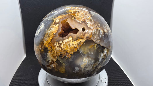 Graveyard Point "Pink Lady" agate sphere