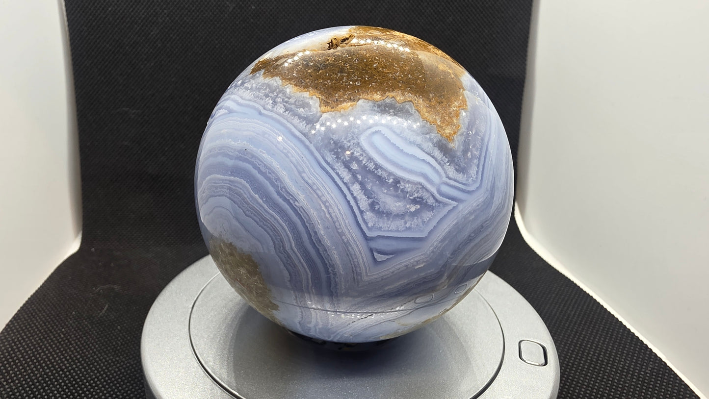 African blue lace sphere