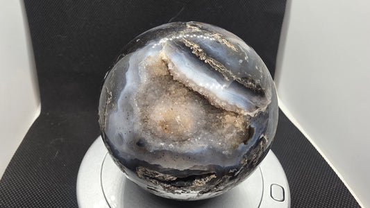 Volcano agate sphere
